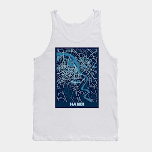 Hanoi - Vietnam Peace City Map Tank Top